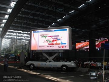 Iklan Fleksibel 192 * 192 IC P10 rgb Led Truk Billboard