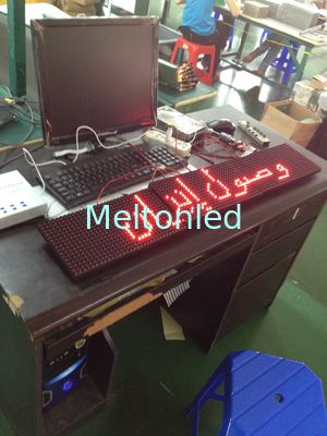 Warna Programmable Bus tunggal Pindah Pesan LED Sign, P16 Red Komersial Led Tampilan