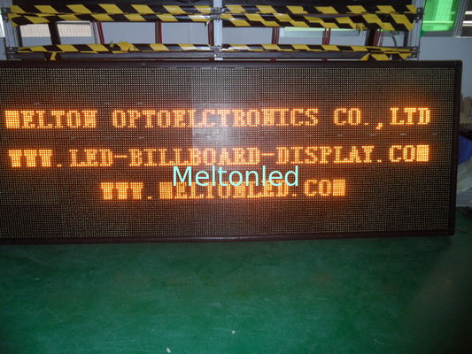 Waterproof Tunggal Warna Besar Modular Scrolling LED Tanda luar P12 / 16